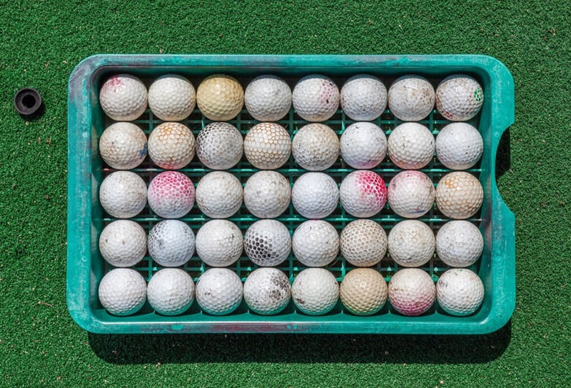 recycled golf ball