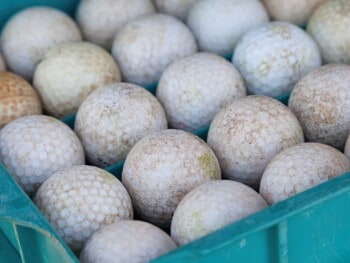 What to do with old golf balls