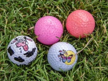 how to paint golf balls