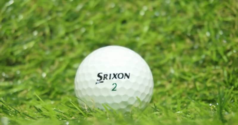 Dimples on the Srixon golf ball