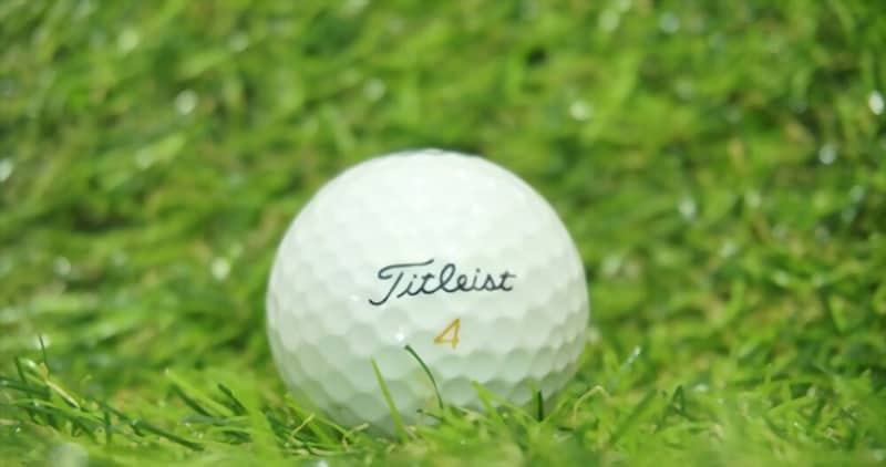 Dimples on the Titleist golf ball
