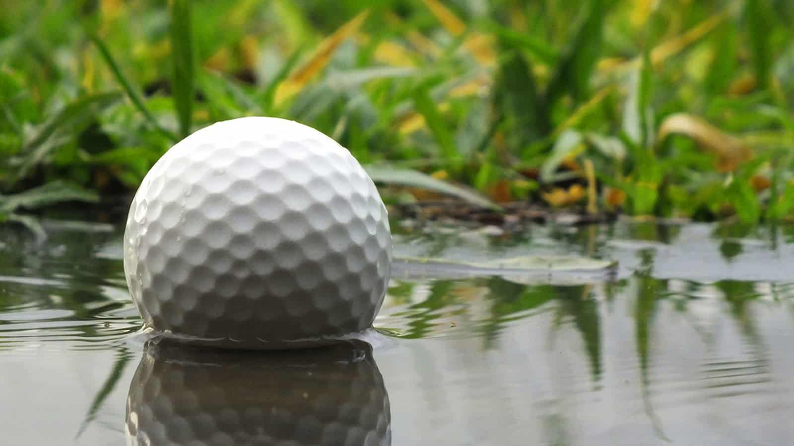 do golf balls get waterlogged