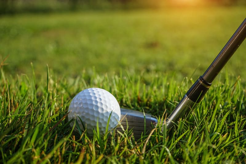 A rough green lie with long grass is not good for backspin