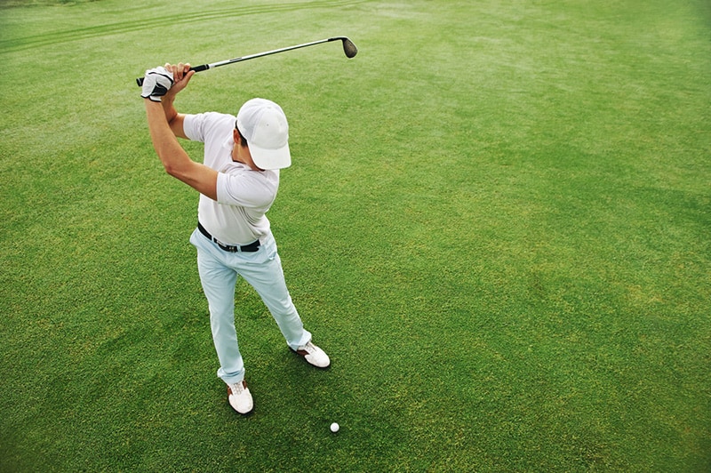 The-right-distance-from-a-golf-ball-needs-to-be-practiced-often